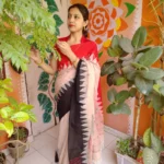 Premium Handwoven Bengal Cotton Designer Saree.