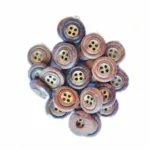 Fusion ~ Wooden Button with Brass button Inside. Buttons for Designer Collection of Ethnic Wears