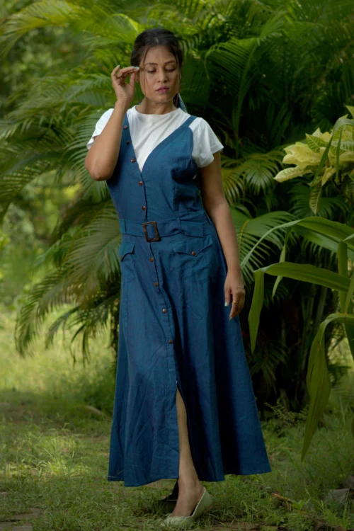 VALENTINE FLAME Indo Western Flared Cotton Casual Wear / Summer Dress / Party Wear for celebrating Occasion with family and Friends - Image 5